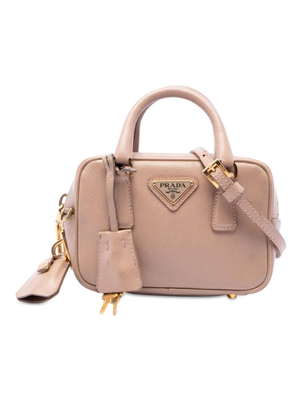 Prada Bauletto Bag Saffiano Leather #376114P82B